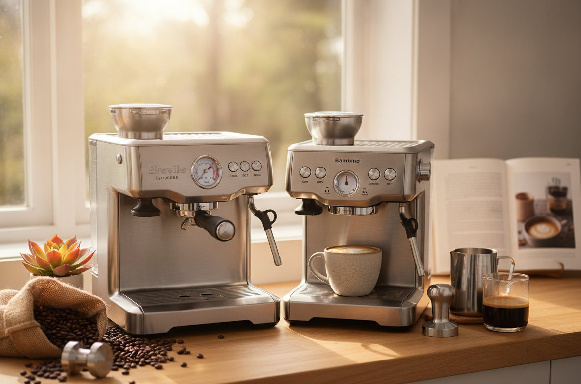 Breville Infuser vs. Bambino Plus: Which Entry-Level Espresso Machine Wins?