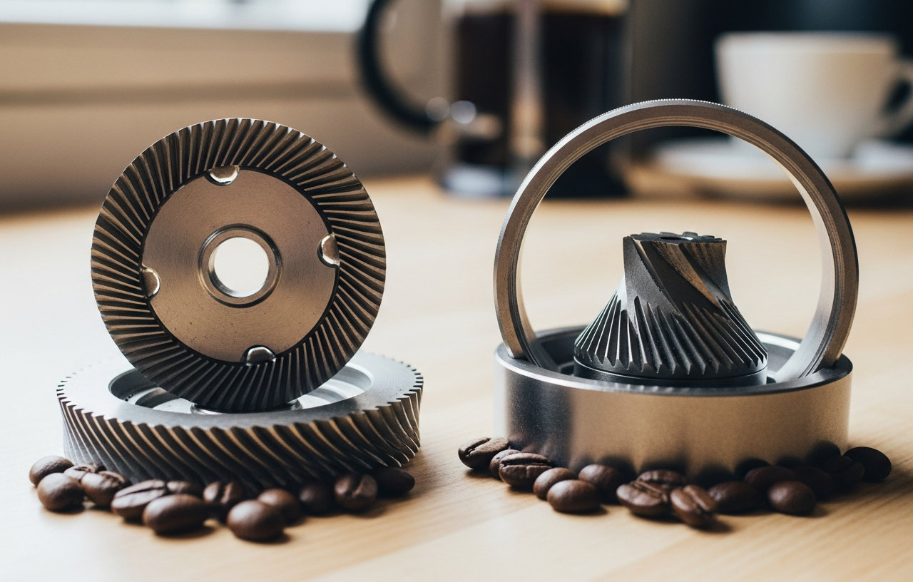 Flat Burrs vs Conical Burrs: Understanding Coffee Grinder Differences